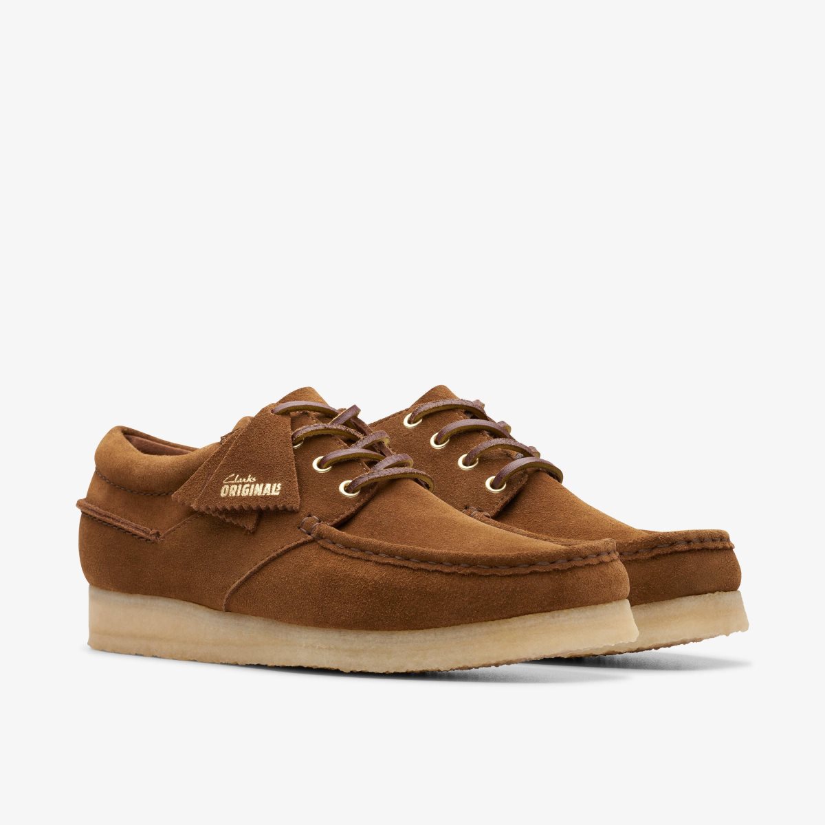 Clarks Wallabee Boat Cola Suede Cola | 8562UFOAY