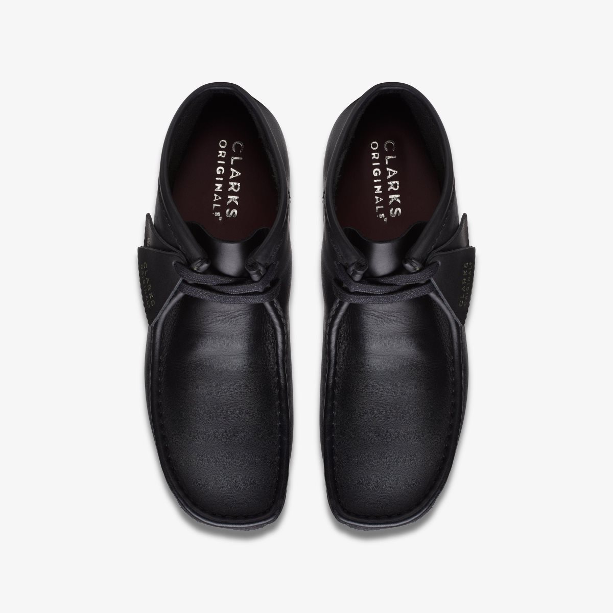 Clarks Wallabee Boot Black Leather Black | 5684QURAD