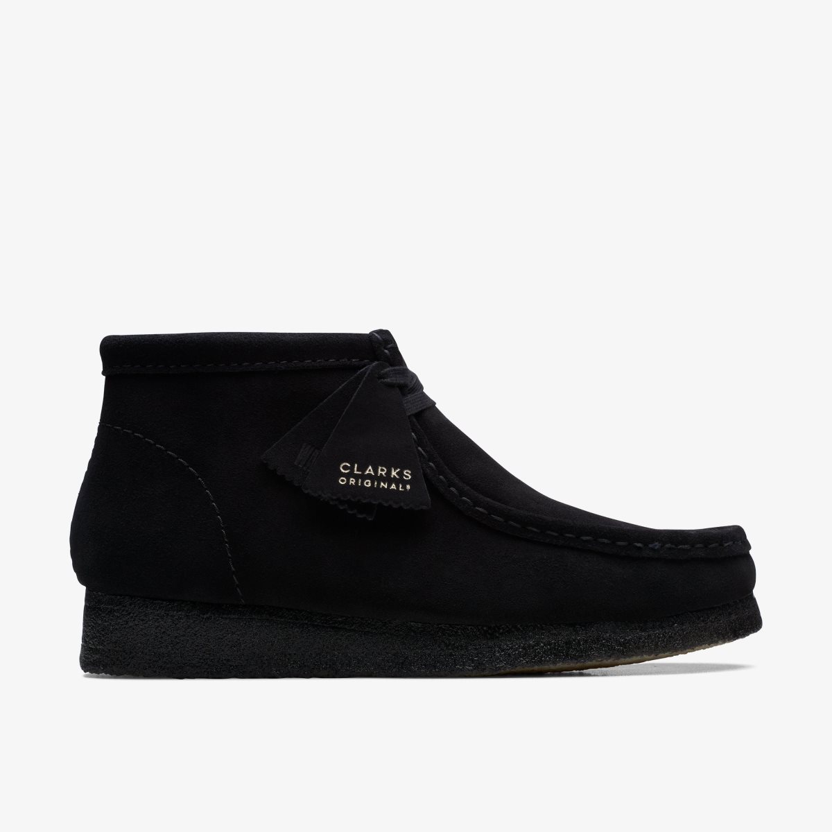 Clarks Wallabee Boot Black Suede Black | 6415STOLD