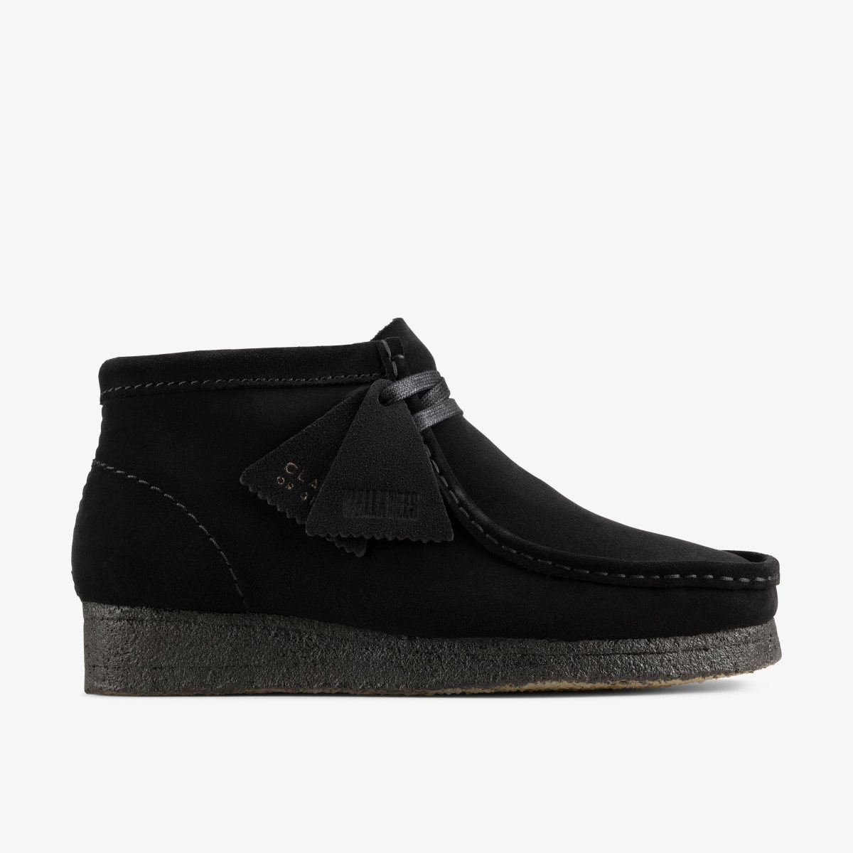 Clarks Wallabee Boot Black Suede Black | 9048AXJUO