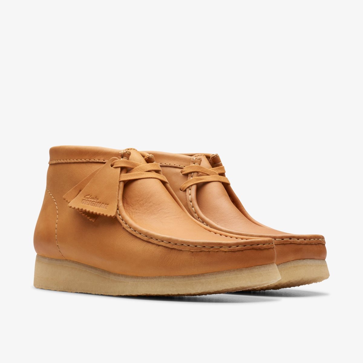 Clarks Wallabee Boot Mid Tan Leather Brown | 1542OTXVF