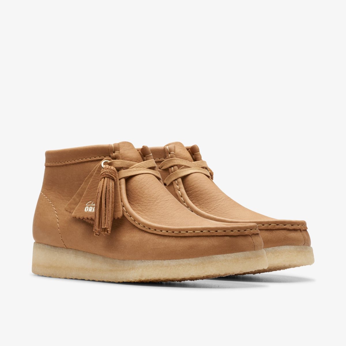 Clarks Wallabee Boot Mid Tan Leather Brown | 7249EHAKZ