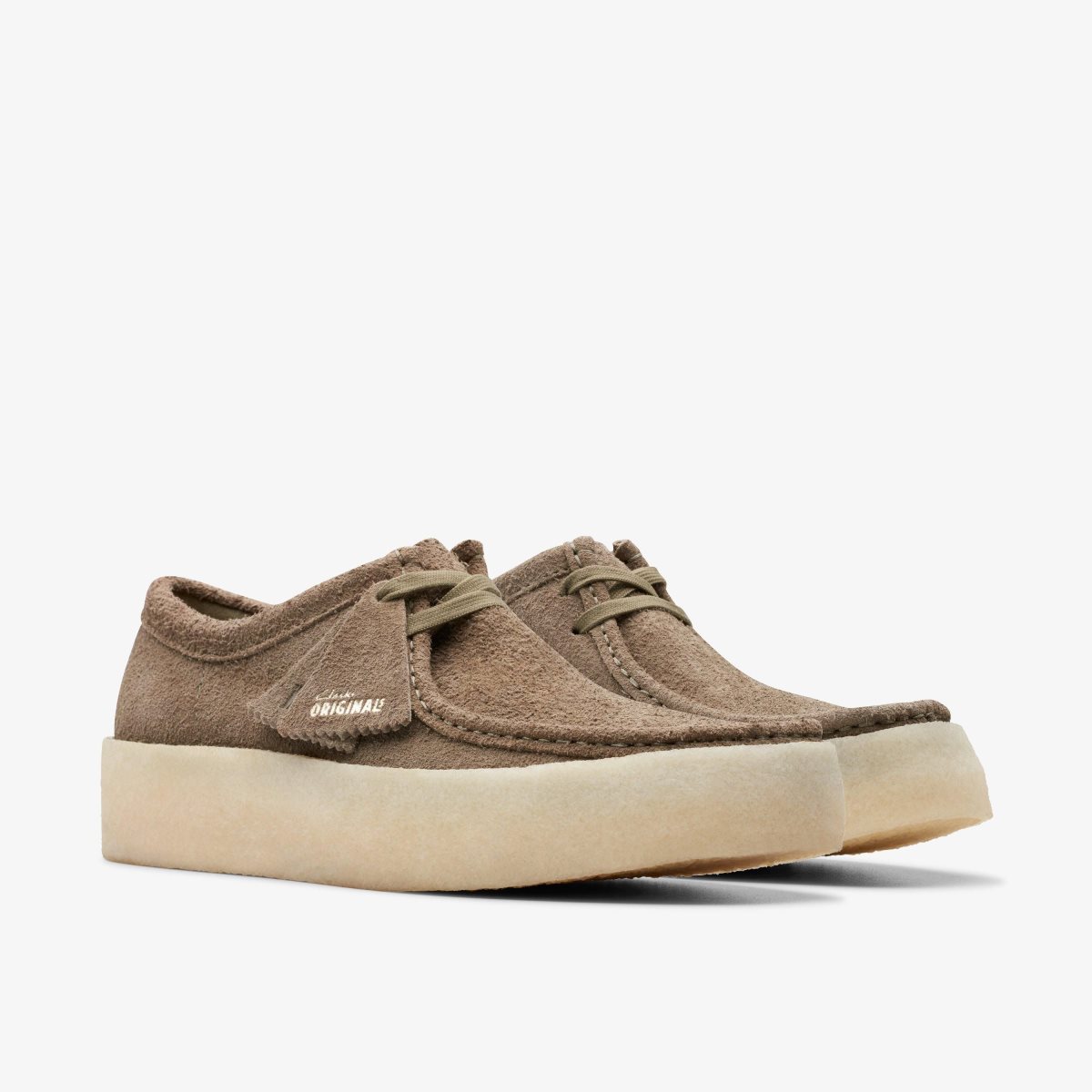 Clarks Wallabee Cup Pale Khaki Suede Khaki | 6528FIQYS