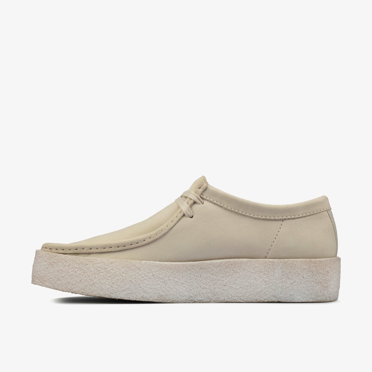 Clarks Wallabee Cup White Nubuck White | 1985IZHEO