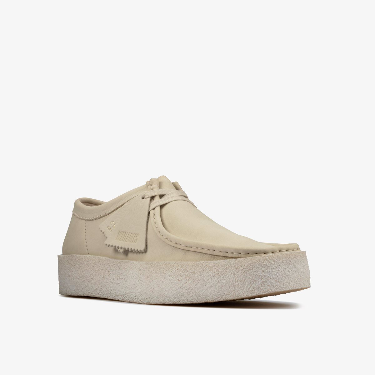 Clarks Wallabee Cup White Nubuck White | 1985IZHEO