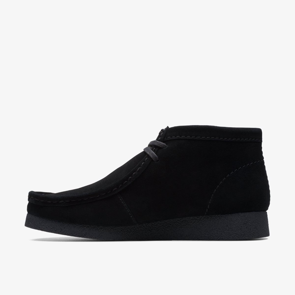 Clarks Wallabee EVO Boot Black Suede Black | 6321YQHDF