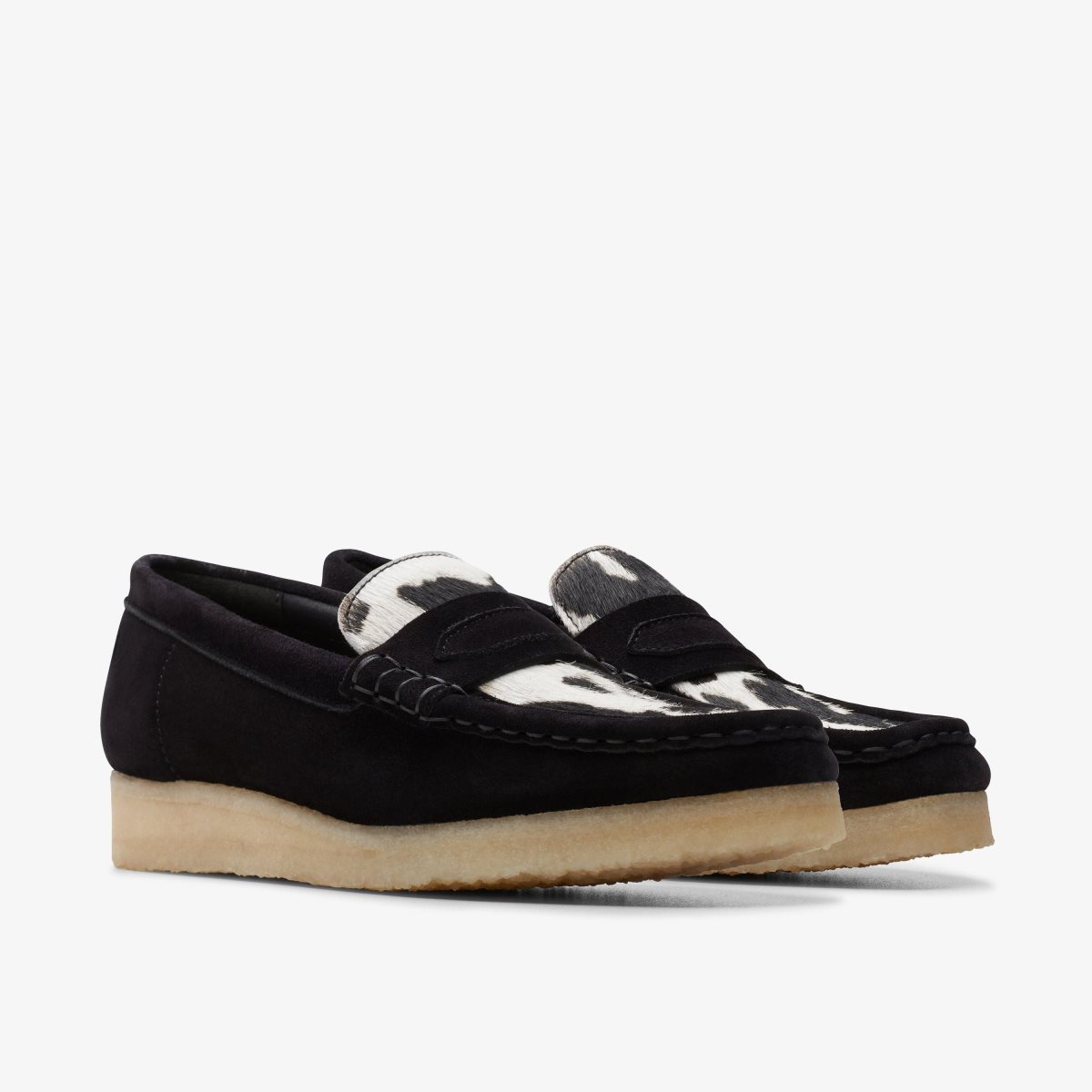 Clarks Wallabee Loafer Cow Print HairOn Cow Print HairOn | 5860NWJIH