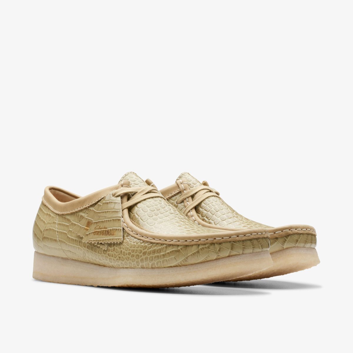 Clarks Wallabee Maple Crocodile Maple Crocodile | 4051ZNBCX