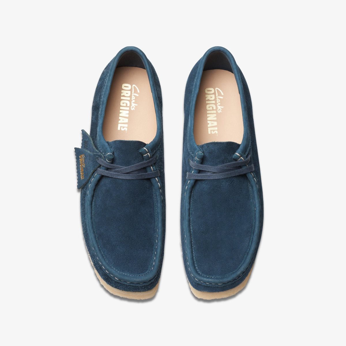 Clarks Wallabee Navy/Teal Suede Navy / Turquoise | 2108XFEWI