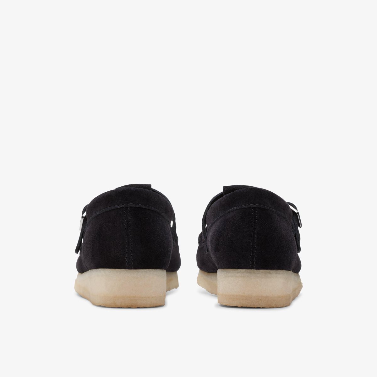 Clarks Wallabee T-Bar Black Suede Black | 8716COBIU