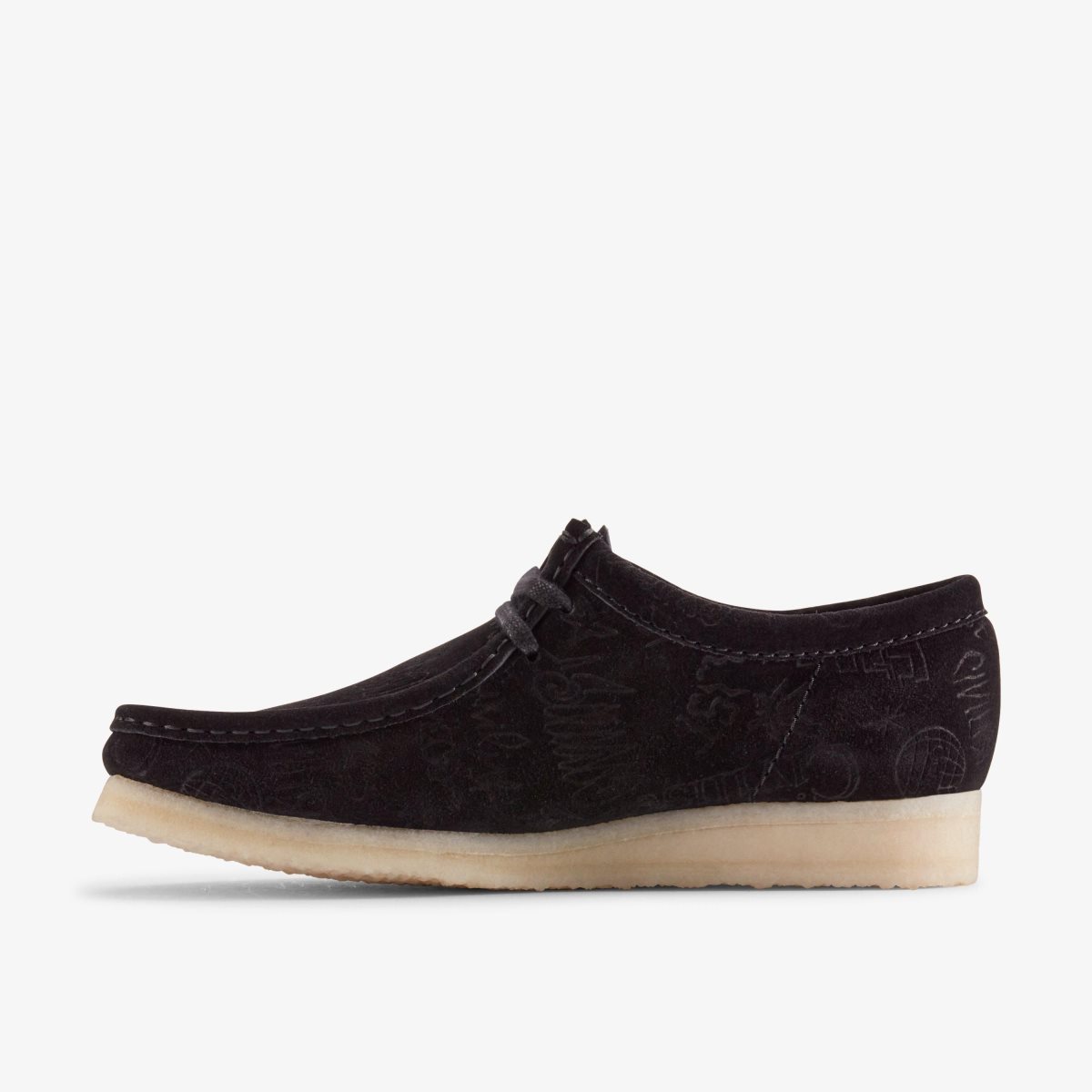 Clarks Wallabee X Civilist Black Deboss Black | 3641LBIRZ