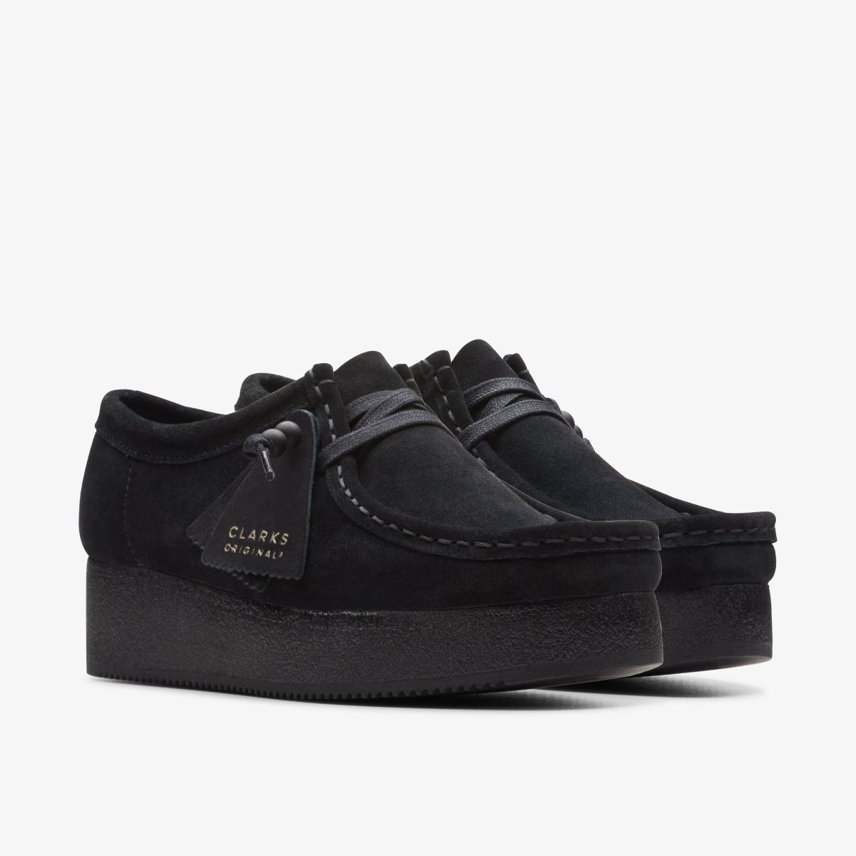 Clarks Wallacraft Bee Black Suede Black | 3260YJFWP