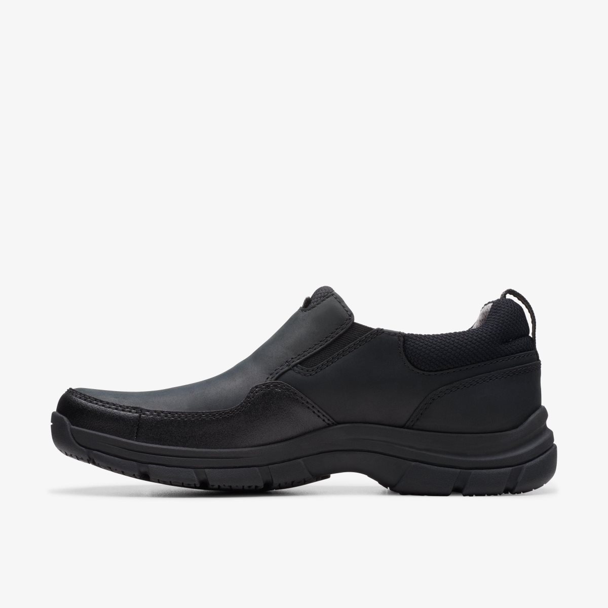 Clarks Walpath Step Black Leather Black | 5312QGIVR