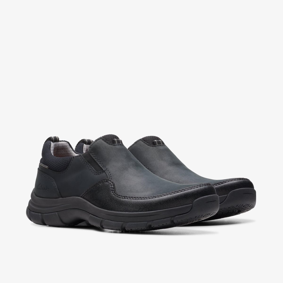 Clarks Walpath Step Black Leather Black | 5312QGIVR