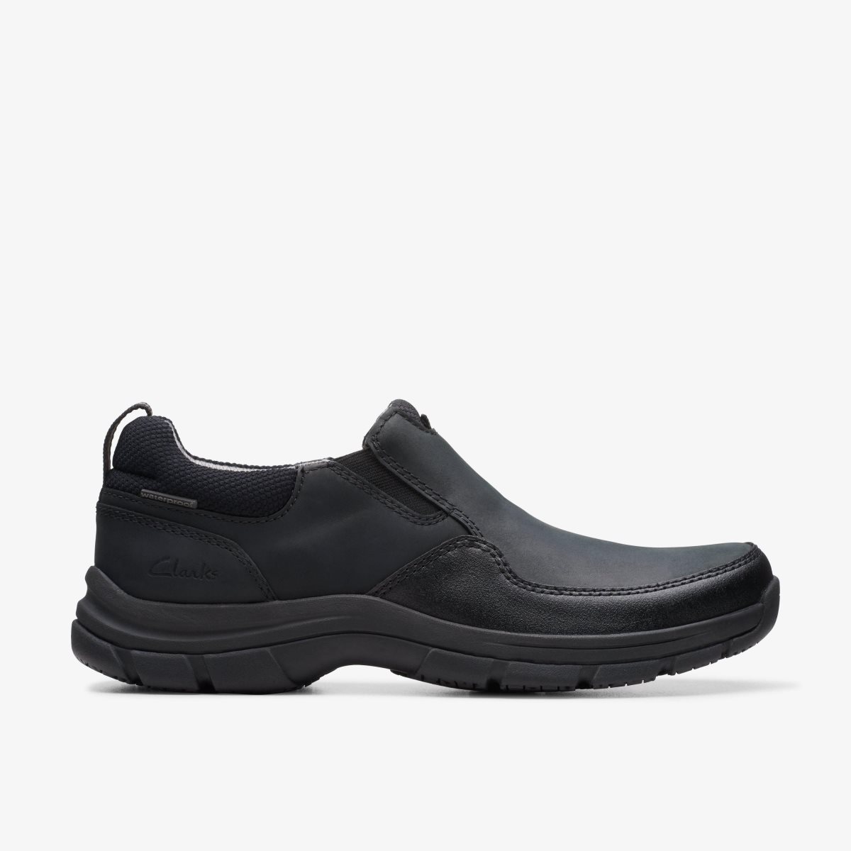 Clarks Walpath Step Black Leather Black | 5312QGIVR