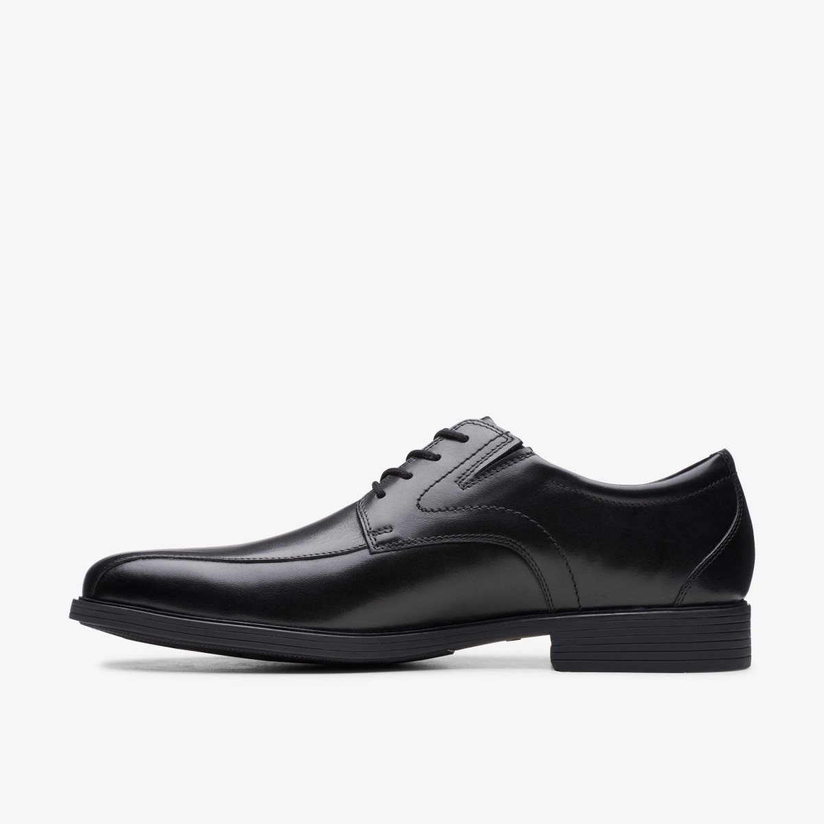 Clarks Whiddon Pace Black Leather Black | 6857GSQZA