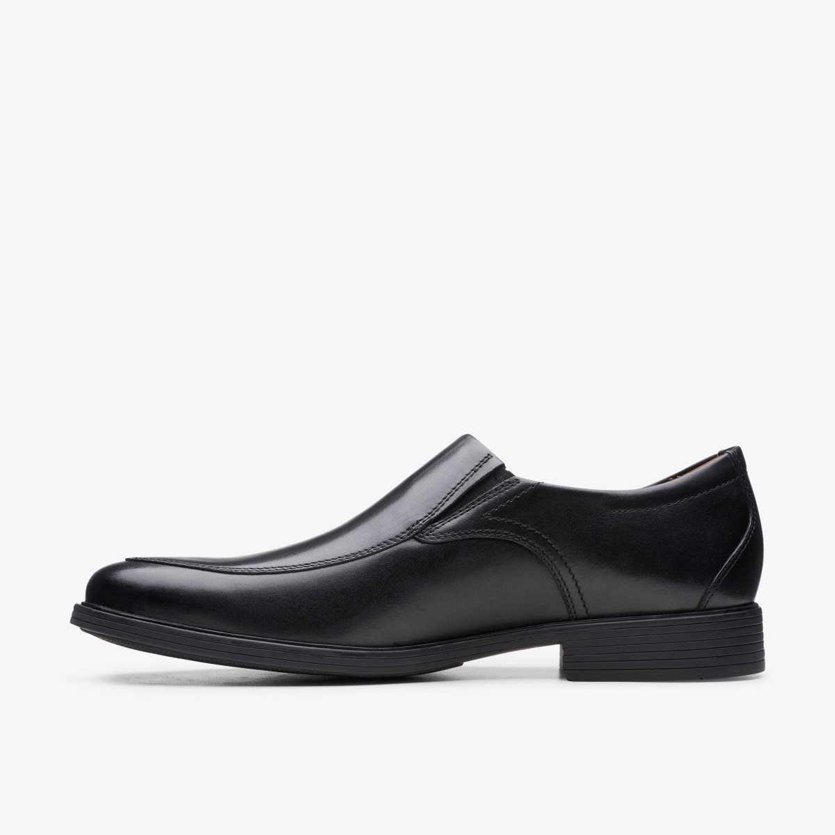 Clarks Whiddon Step Black Leather Black | 6058PFOZQ