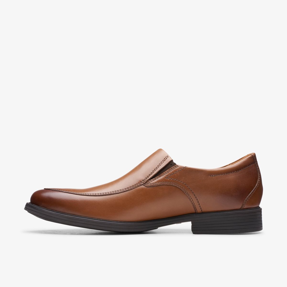 Clarks Whiddon Step Dark Tan Leather Dark Brown | 7062NSYCE