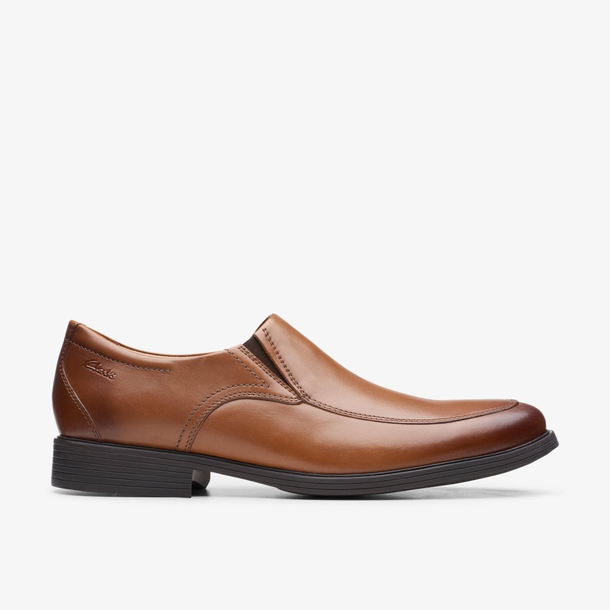 Clarks Whiddon Step Dark Tan Leather Dark Brown | 7062NSYCE